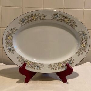 🌺Murakami Fine China Japan 12” Oval Serving Plater
